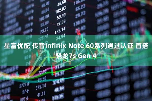 星富优配 传音Infinix Note 60系列通过认证 首搭骁龙7s Gen 4